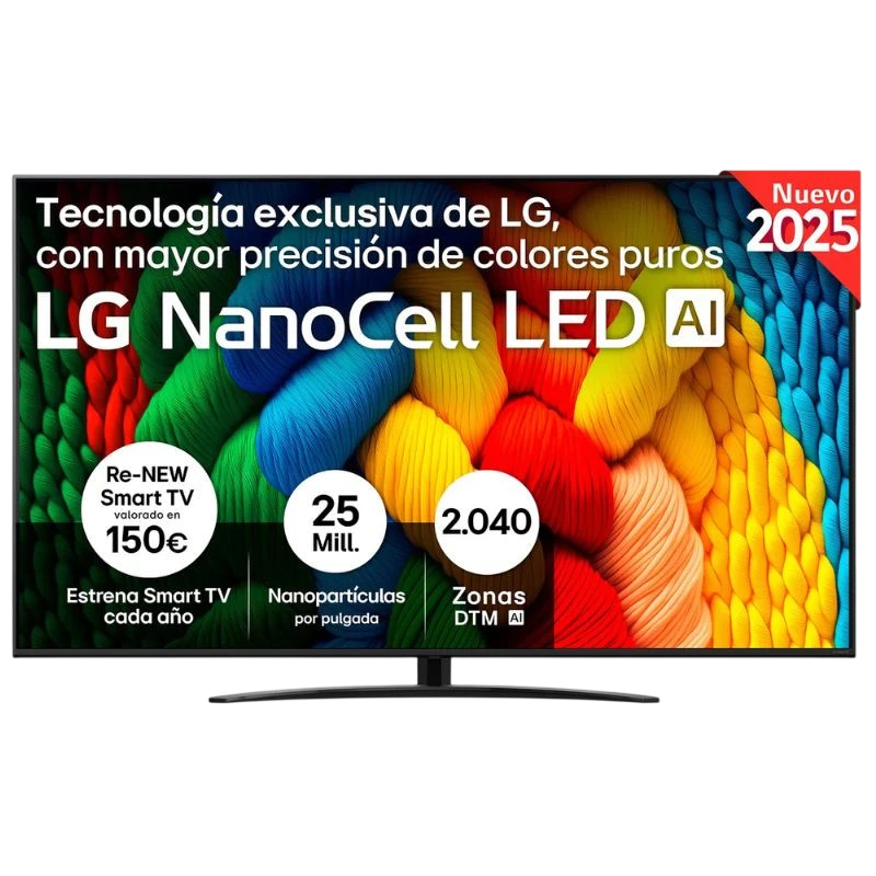 LG 75NANO81A6A 75" 4K Ultra HD NanoCell Smart TV Negro