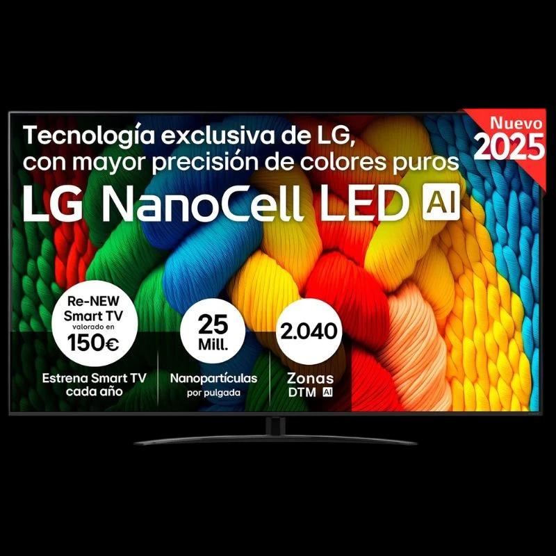 LG 75NANO81A6A 75" 4K Ultra HD NanoCell Smart TV Negro