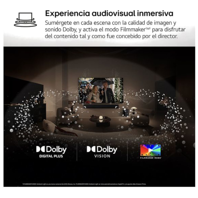 Áudio de LG QNED evo AI 75QNED87A6B