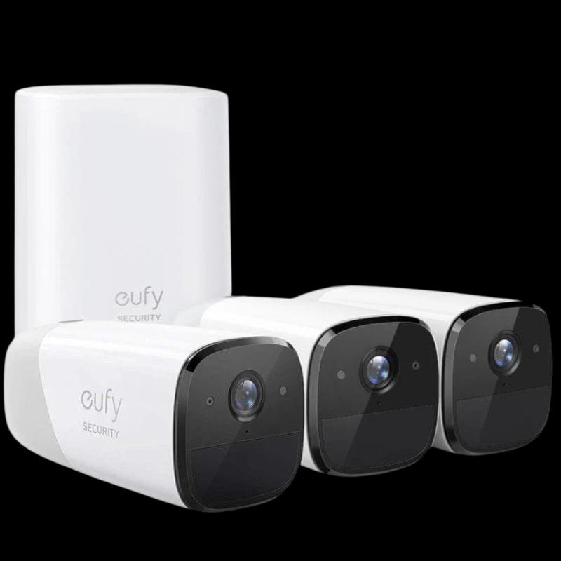 Eufy Security (eufyCam 2 Pro) 2K IP67 WiFi Blanco Kit 3+1