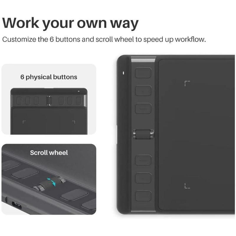 Huion Inspiroy 2S H641P - Mesa gráfica  Características