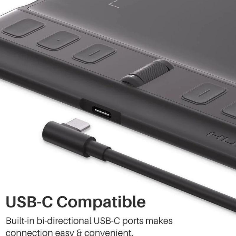 Huion Inspiroy 2S H641P - Tablet gráfica USB - Compatível com C