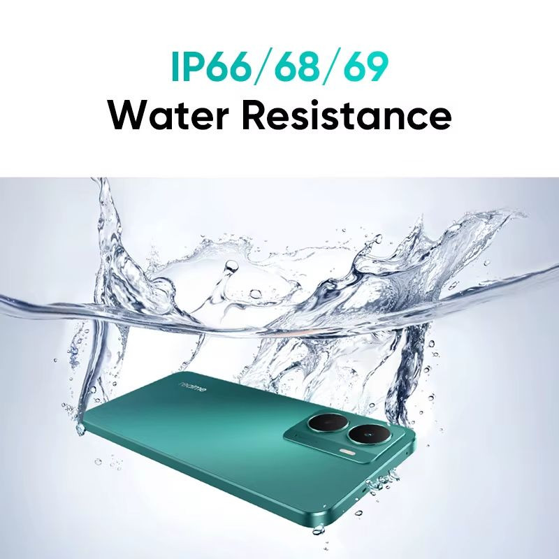 Résistance à l'eau de Realme P3 Vert