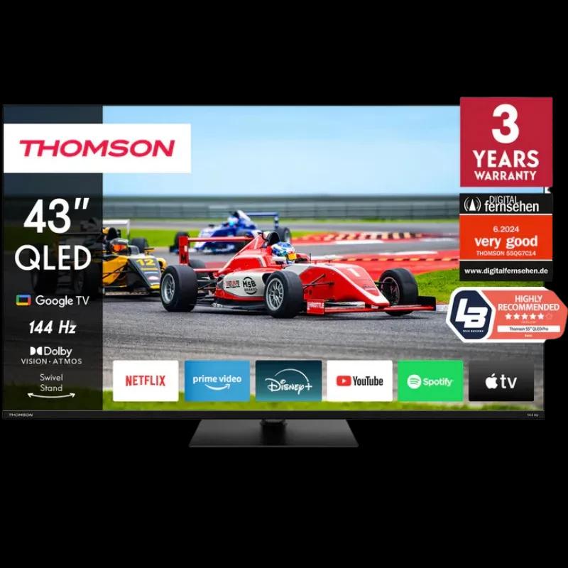 Thomson 43QG7C14 43" 4K Ultra HD QLED SmartWi-Fi TV Negro