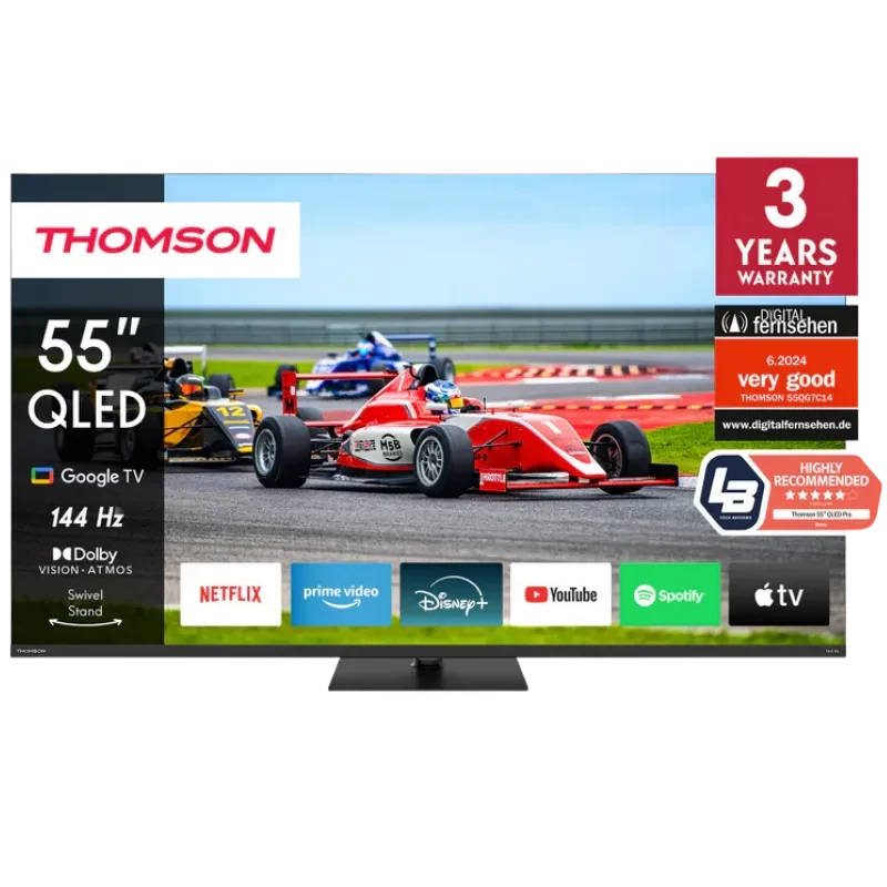 Thomson 55QG7C14 55" 4K Utra HD QLED Pro Wi-Fi Smart TV Negro