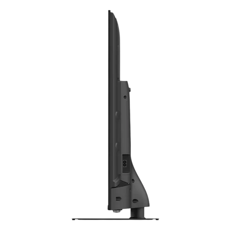 Thomson 55QG7C14 55 pulgadas 4K Ultra HD QLED Pro en negro, perfil ultradelgado con biseles mínimos y base central estable, diseño moderno y elegante