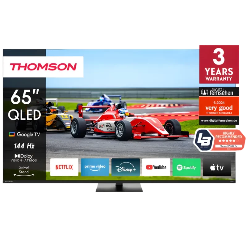 Thomson 65QG7C14 65" 4K Utra HD QLED Pro Wi-Fi Smart TV Negro