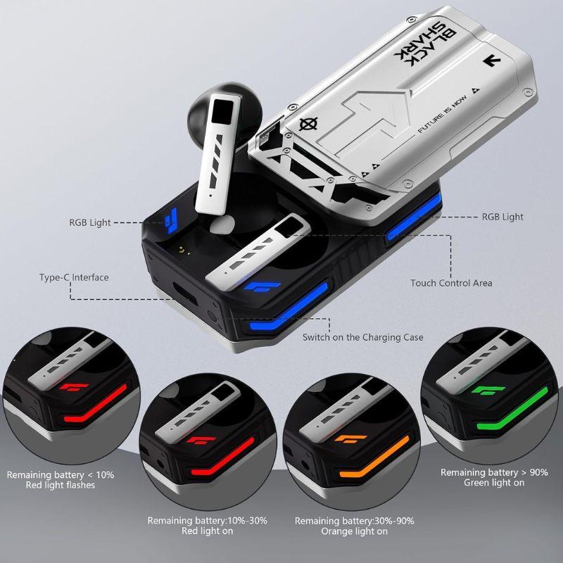 Black Shark T11 Blanc, image de l'éclairage RGB