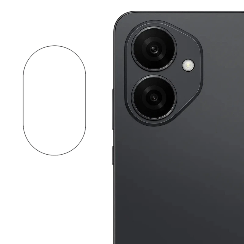 Protetor de câmara para Honor 400 Pro em preto, moldura metálica fina com dois recortes para lentes e abertura para flash, ajuste preciso e discreto