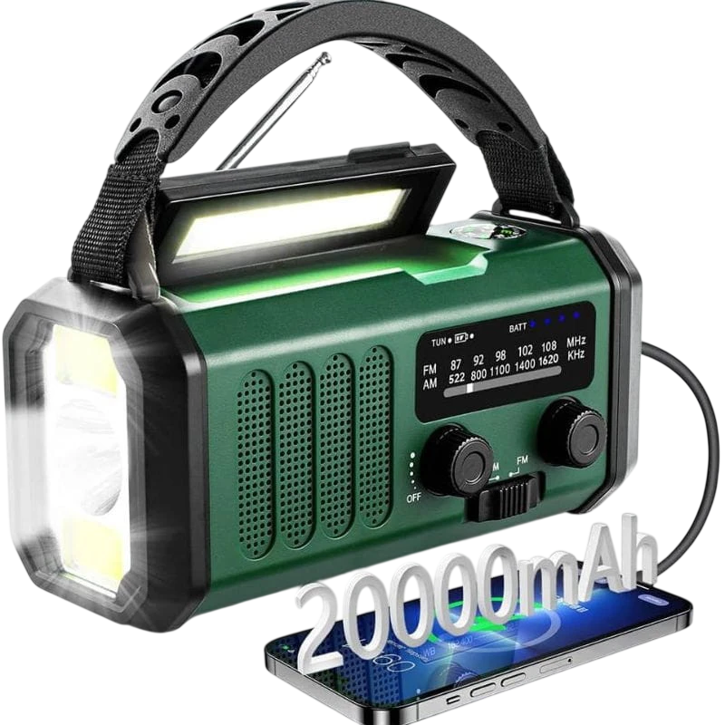 Radio de Emergencia Portátil 20000 mAh