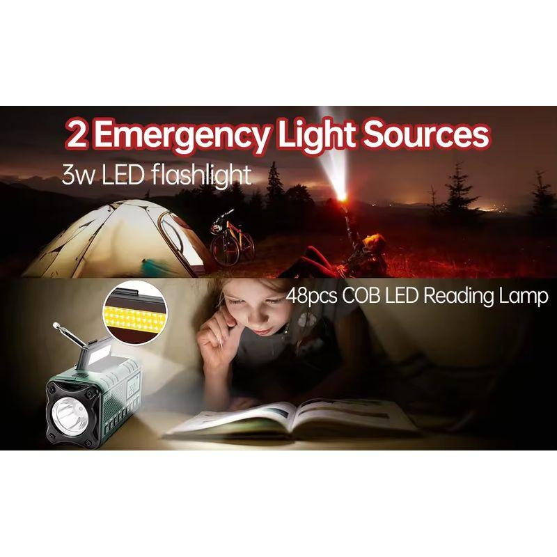 LUmières de Radio d'Urgence Portable 10000 mAh