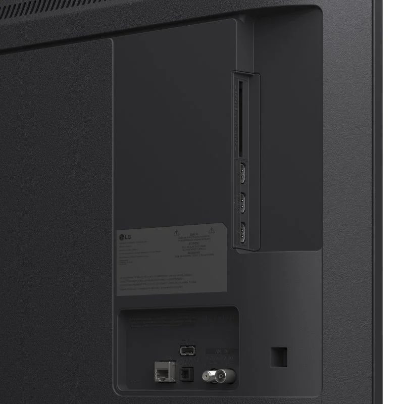 LG 43UA75006LA 43" 4K Ultra HD LED Smart TV Negro, vista de los conectores y entradas