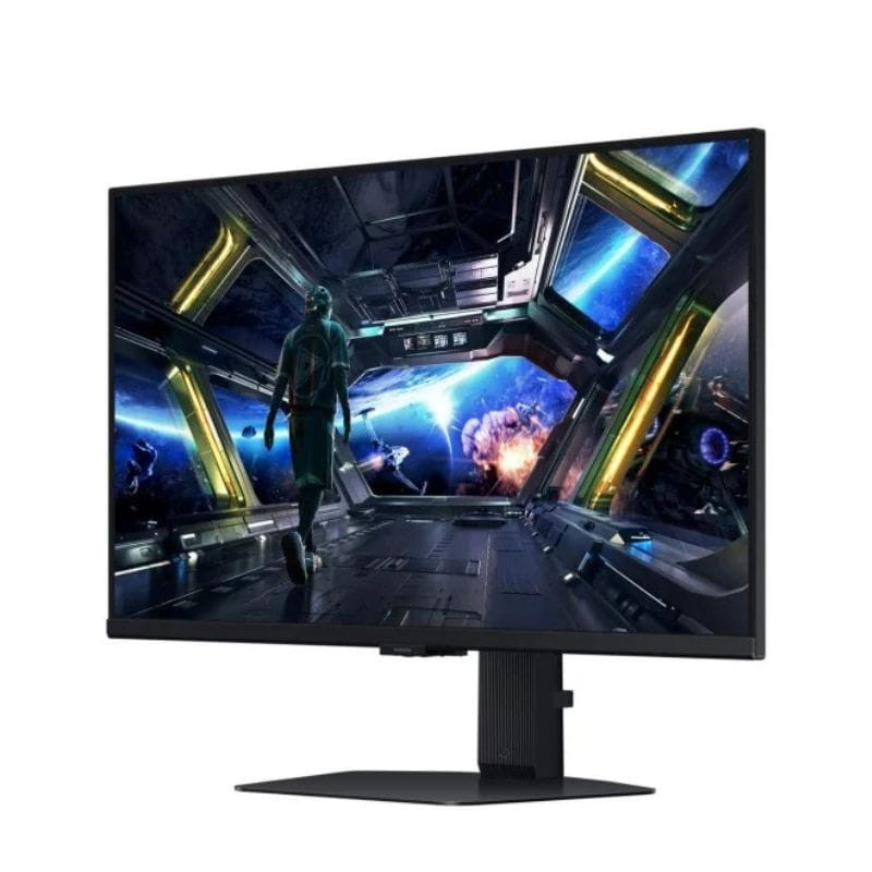 Samsung G70D LS27DG702EUXEN 27 4K Ultra HD LCD IPS 144 Hz FreeSync Noir, image latérale