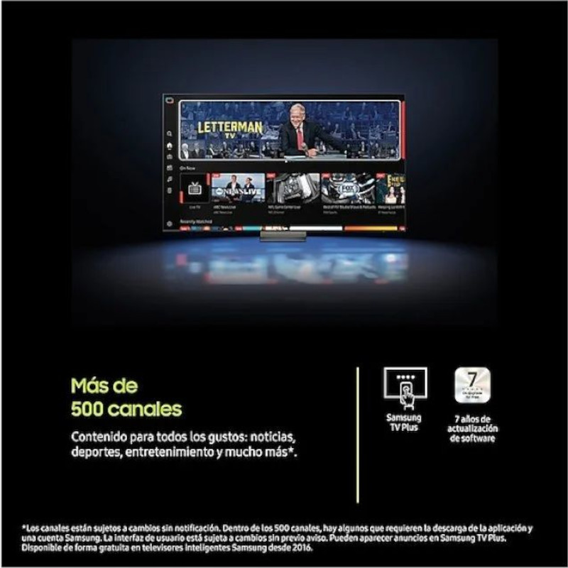 Canales de Samsung Q7F QE43Q7FAAU