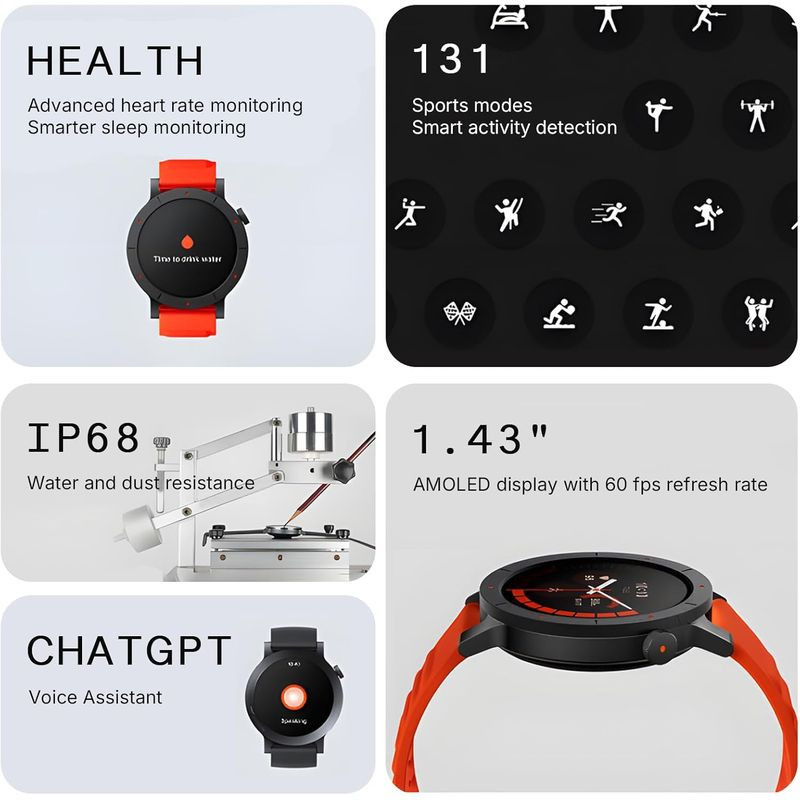 Detalhes de CMF Watch 3 Pro Laranja