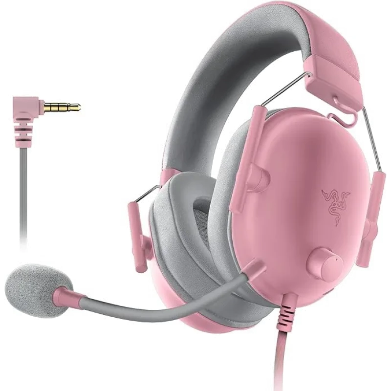 Razer Blackshark V2 X Rosa– Auriculares Gaming con cable