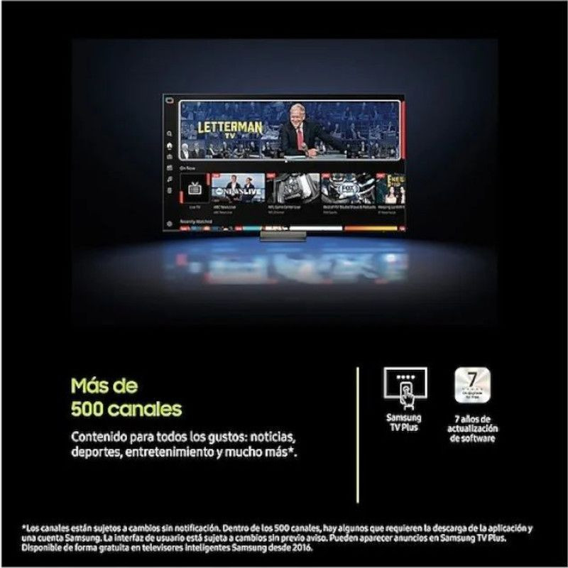 Canales de Samsung Q7F QE55Q7FAAU