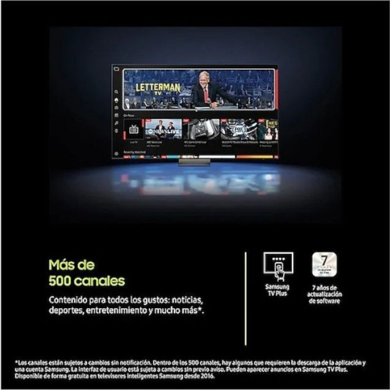 Canales de Samsung Q7F QE65Q7FAAU