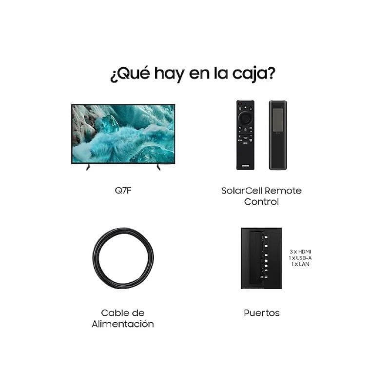 Contenido de Samsung Q7F QE85Q7FAAU