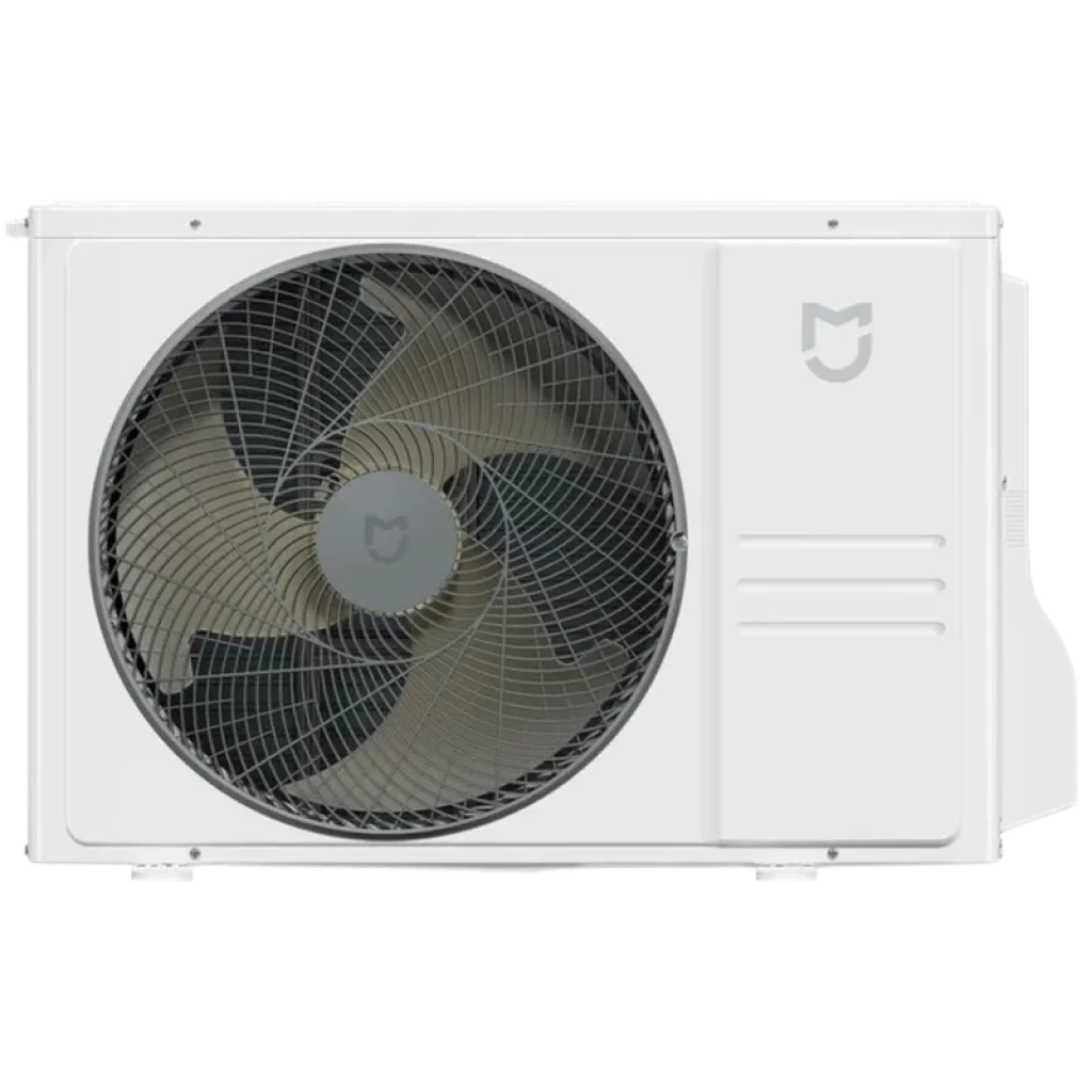 Control remoto blanco del Xiaomi Mijia Air Conditioner Pro Eco 3.5 kW con pantalla LCD, botones de modo, velocidad de ventilador, ECO, Turbo y temporizador