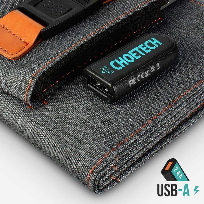 Choetech SC004 14W - Chargeur solaire pliable, USB - A