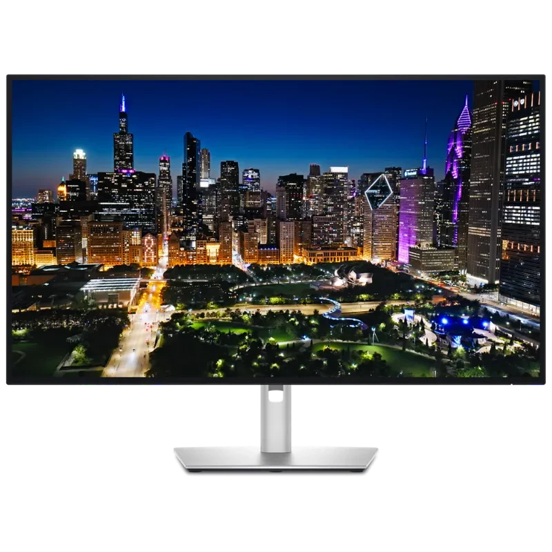 Monitor DELL UltraSharp U3225QE 32 pulgadas 4K IPS 120 Hz en negro y plata, biseles delgados, base metálica robusta y pantalla amplia con imagen nítida y