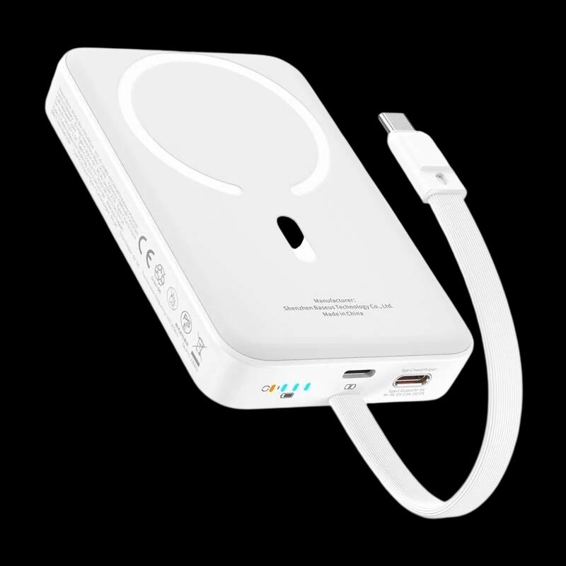  Mini Powerbank Magnético Baseus 10000mAh 30W - Blanco