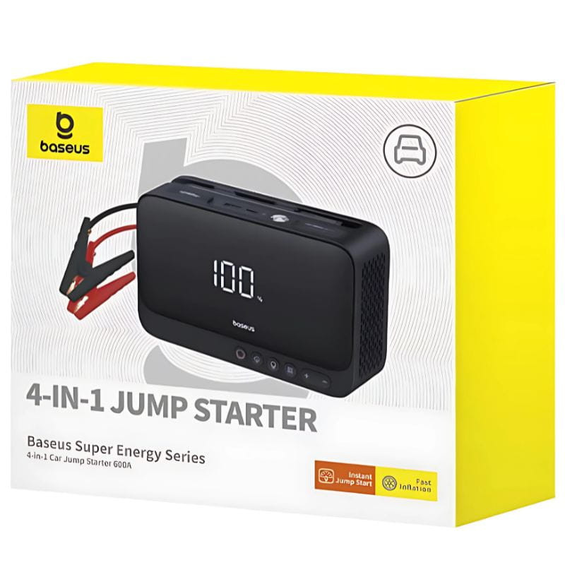 Baseus Super Energy 600A PowerBank - Arrancador de Coche, imagen de la caja