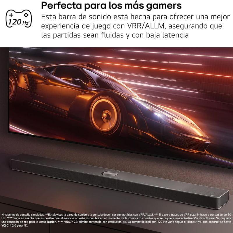 LG S95TR 9.1.5 810 W Preto - Barra de som com baixa latência