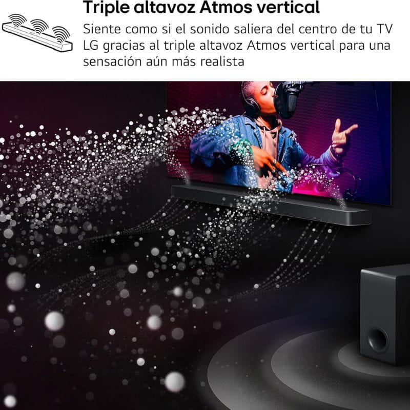 LG S95TR 9.1.5 810 W Preto - Barra de som com três altifalantes Atmos verticais