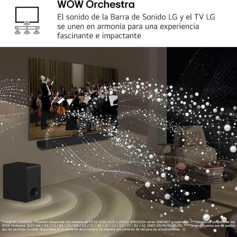 LG S95TR 9.1.5 810 W Preto - Barra de som com Wow Orchestra