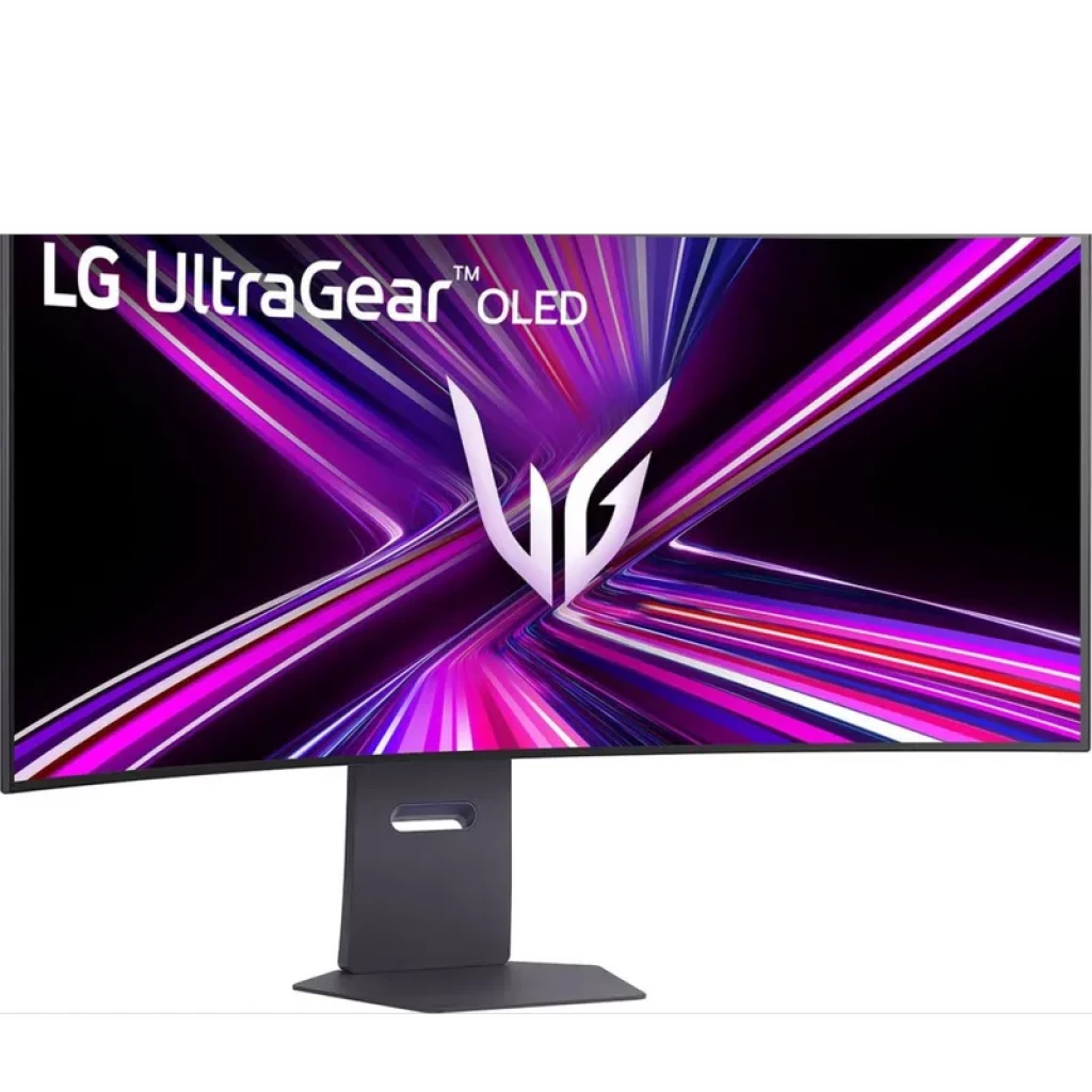 Monitor curvo OLED 44.5 pulgadas ultraancho 5K2K, 165 Hz, 0.03 ms, FreeSync Premium Pro, biseles delgados y base estable con ajuste de altura