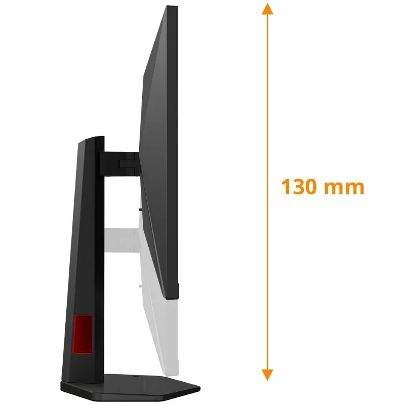 AOC Q27G4ZR 27 pulgadas, panel IPS ultrafino con biseles mínimos, soporte ajustable en altura 130 mm, diseño gaming negro con detalles rojos