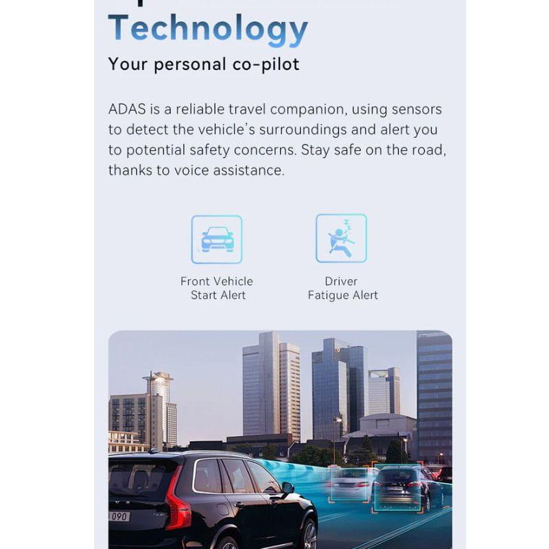 DDPAI MINI2X 2K Dash Cam - Caméra embarquée pour voiture, alerte de fatigue