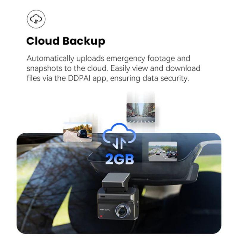 DDPAI Z50 Pro 4K Dual Dash Cam - Cámara para Coche, almacenamiento