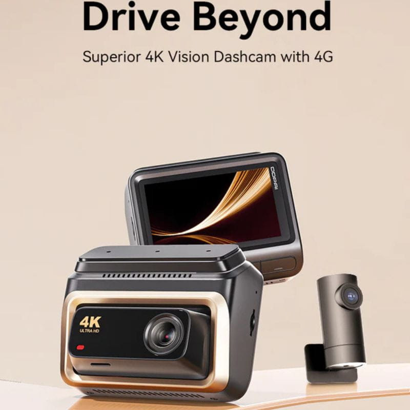 DDPAI Z60 Pro 4K Dual Dash Cam - Cámara para Coche, 4K