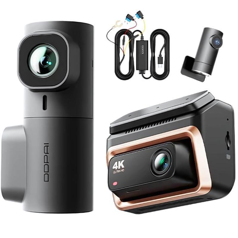 DDPAI Z60 Pro 4K Three Dash Cam - Câmara para automóvel, conteúdo da embalagem