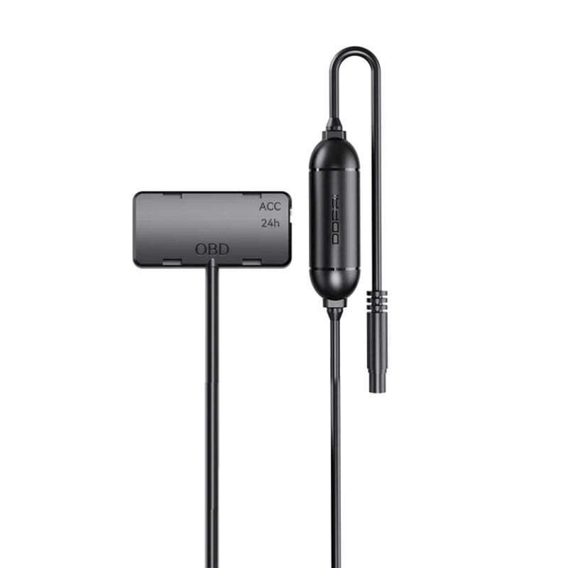 DDPAI Hardwire Kit OBD para MINI2X/N1/N2/N5/Z60/Z50 Pro/Z60 Pro con módulo OBD negro, indicador ACC/24h y cableado delgado para alimentación constante