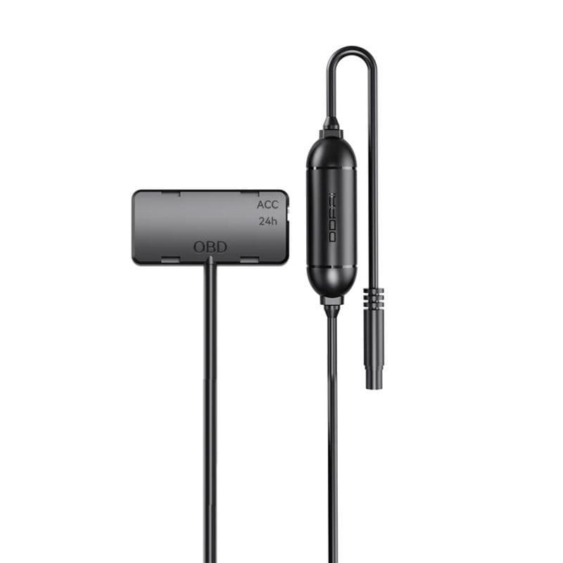DDPAI Hardwire Kit OBD para MINI2X/N1/N2/N5/Z60/Z50 Pro/Z60 Pro con módulo OBD negro, indicador ACC/24h y cableado delgado para alimentación constante