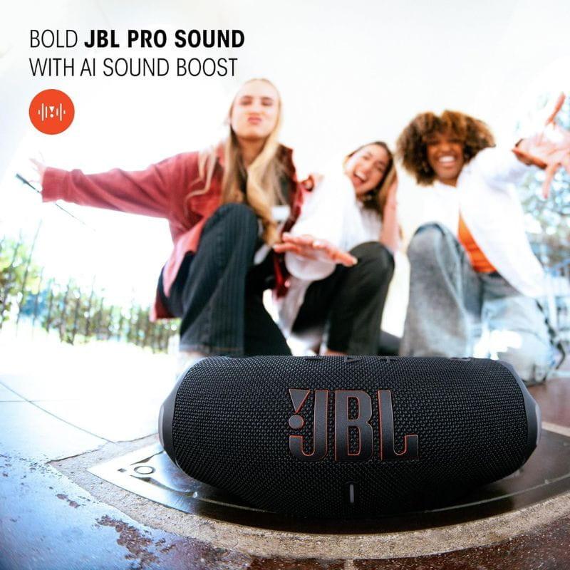 JBL Charge 6 Azul, com som JBL PRO