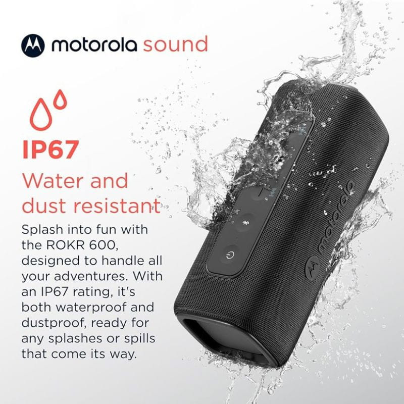 Motorola ROKR 600 30 W Vert - Haut-parleur Bluetooth, résistant à l'eau