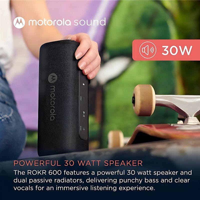 Motorola ROKR 600 30 W Rouge - Haut-parleur Bluetooth, image réelle