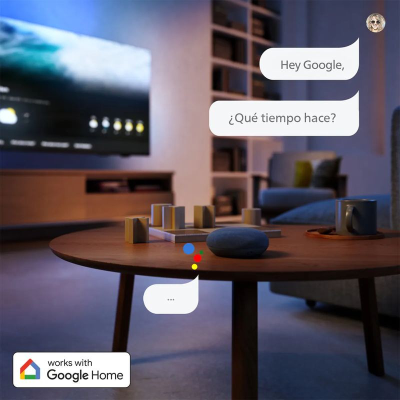 Google Home de Philips 43PUS8010/12 43 4K Ultra HD LED Smart TV Wifi Preto