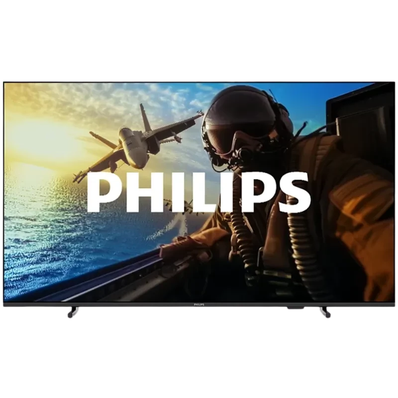 Philips 50PUS7000/12 televisor 50 pulgadas 4K Ultra HD LED en color negro, marco fino y base doble, pantalla amplia con imagen nítida y colores vivos