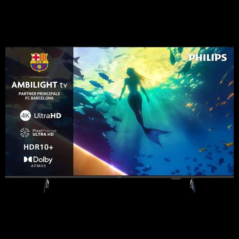 Philips 65PUS8010/12 65 pouces 4K Ultra HD Smart TV Ambilight, écran fin bord minimal, HDR10+, Dolby Atmos, Pixel Precise Ultra HD, couleurs vives