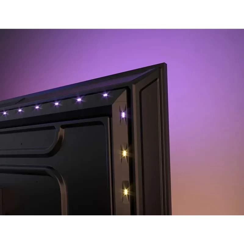Philips 85PUS8510 85 pulgadas 4K QLED con Ambilight; marco del televisor con luces LED traseras que proyectan halo de color para inmersión visual