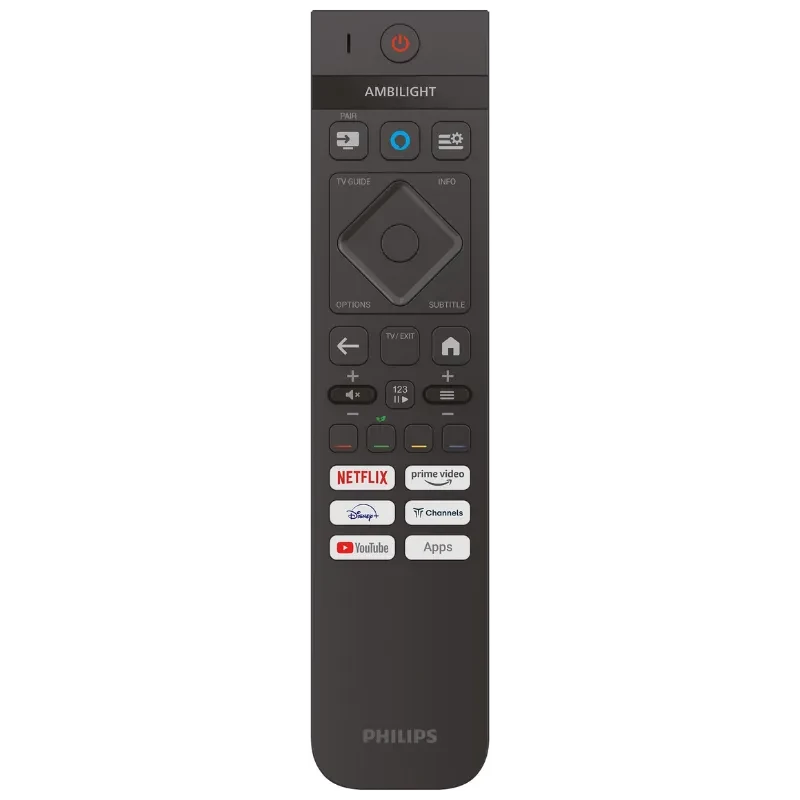 Etiqueta energética del televisor Philips 85PUS8510: clase D, consumo 103 kWh/1000h, HDR, resolución 3840 px, pantalla 85 pulgadas con Ambilight