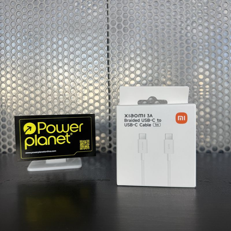 Caja de Xiaomi Cable trenzado 3A USB‑C a USB‑C 60 W 1 m