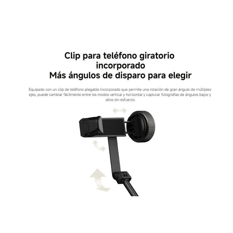 Xiaomi Zoom Floor Selfie Stick Tripod 62", con clip rotatorio