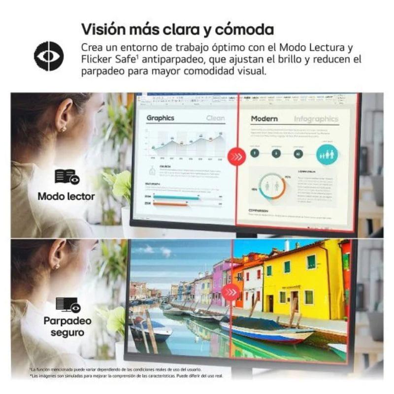 LG 27U631A-B 27 Quad HD IPS 100 Hz Negro, cuidado ocular